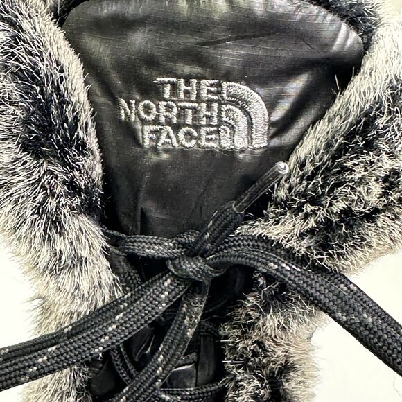 The North Face Appy Women's Winter Boots Black Quilted Puffer Goose Down Size 7 - Picture 3 of 14